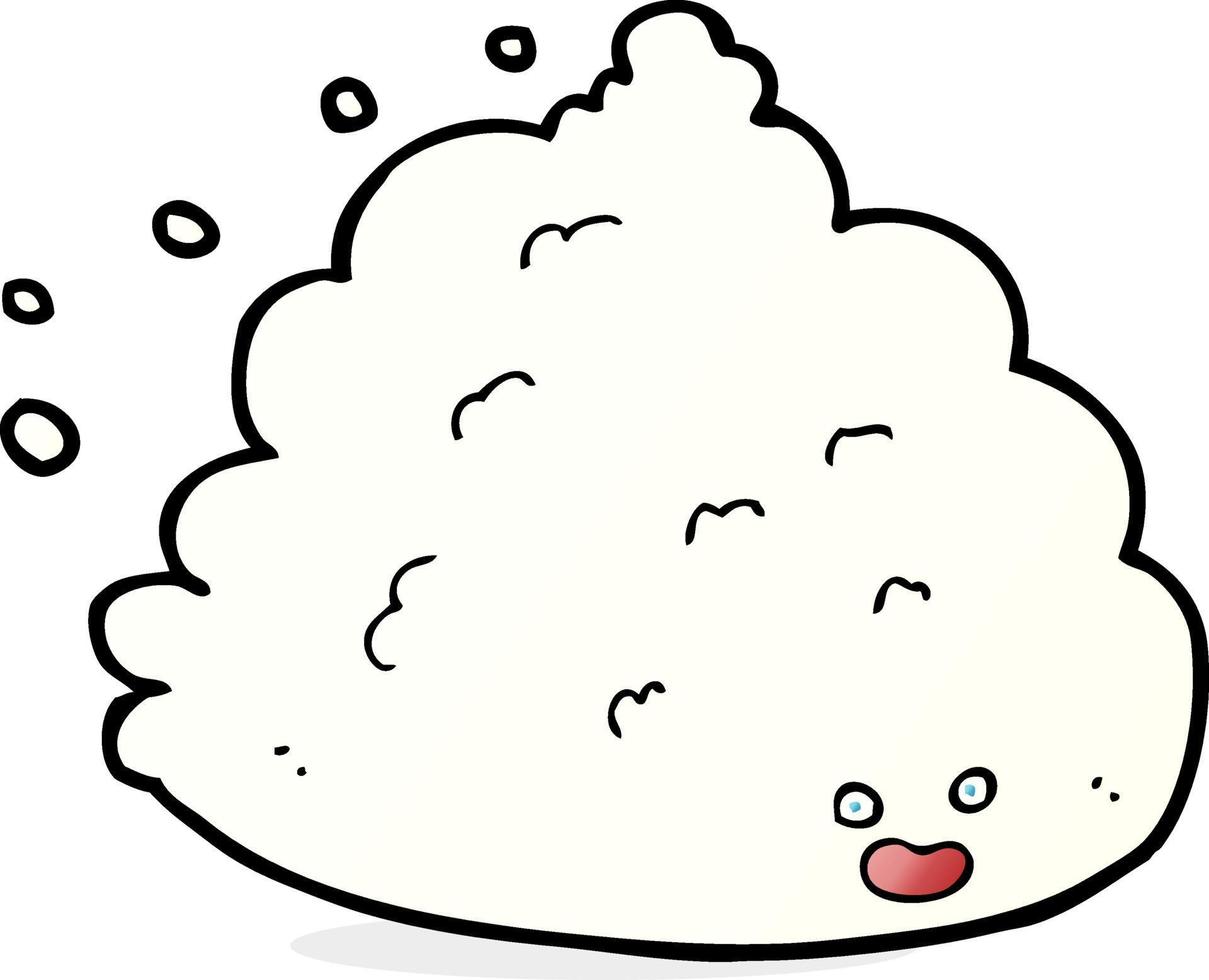 personaje de nube de dibujos animados vector