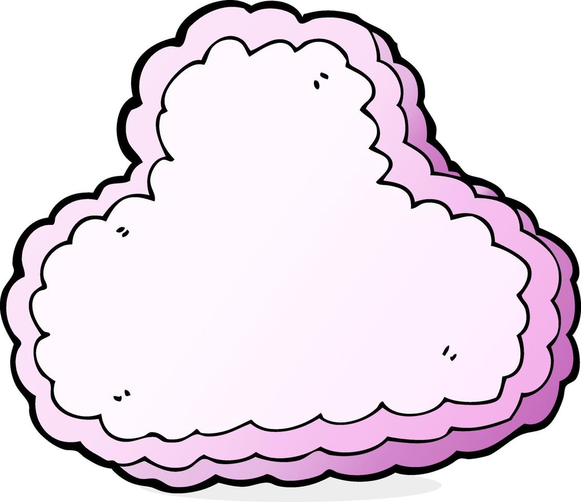 nube decorativa de dibujos animados vector