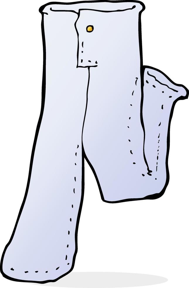 cartoon pair of jeans vector