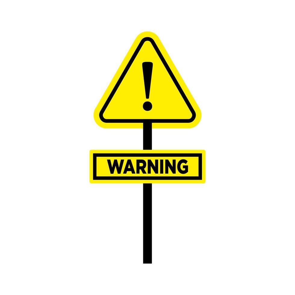 Vector Hazard Warning Symbol