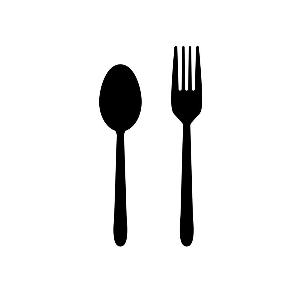 Spoon and fork vector