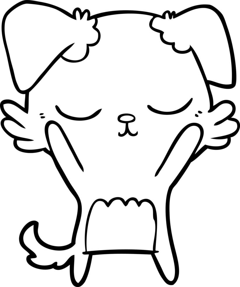 cute cartoon dog vector