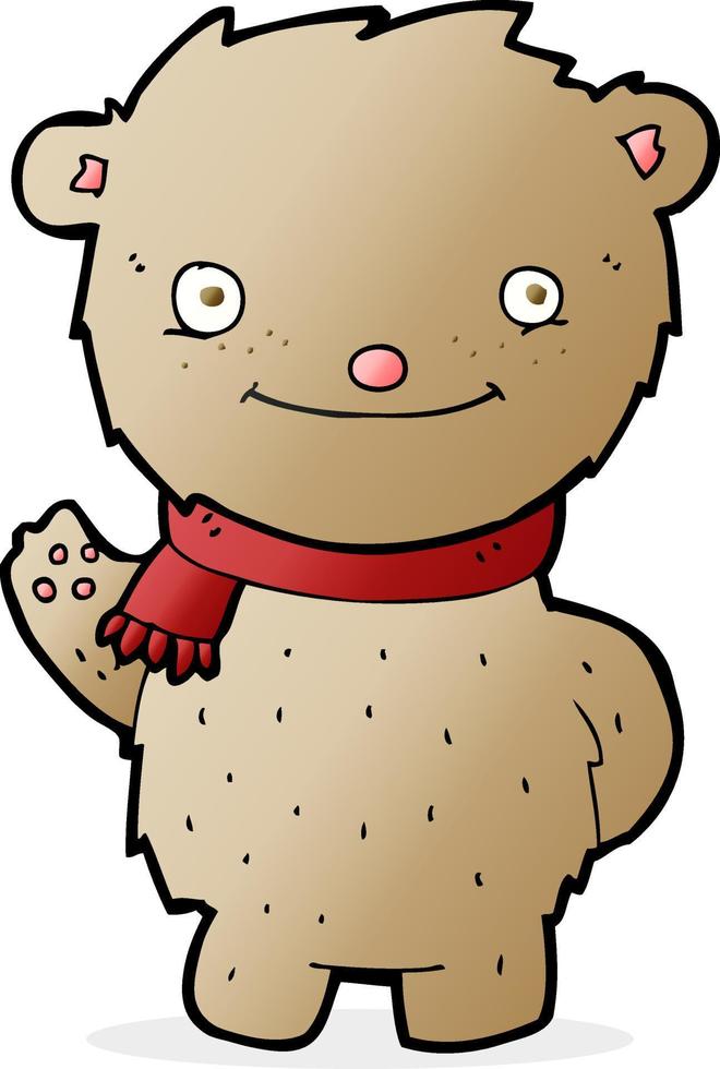 cartoon teddy bear vector