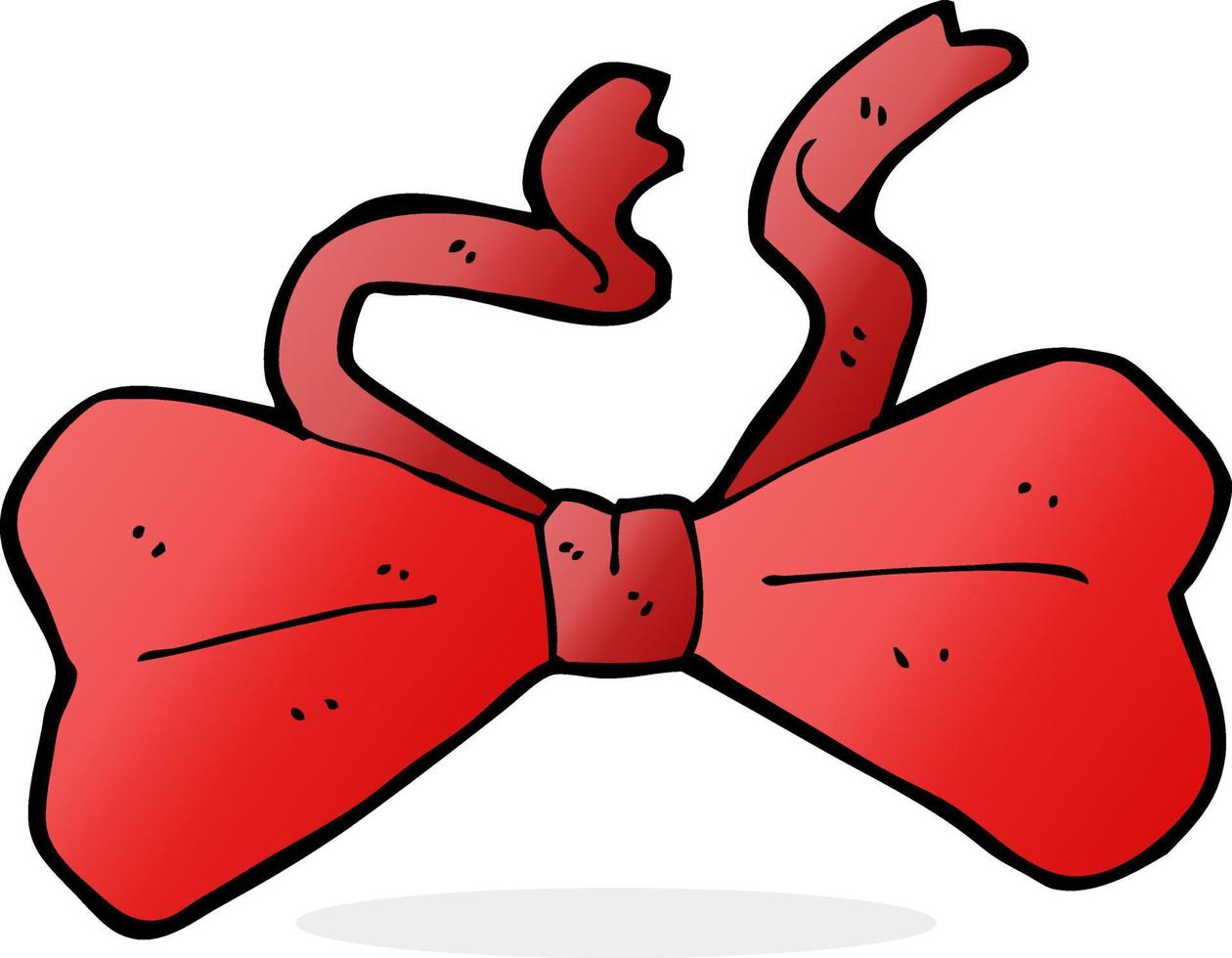 cartoon bow tie vector