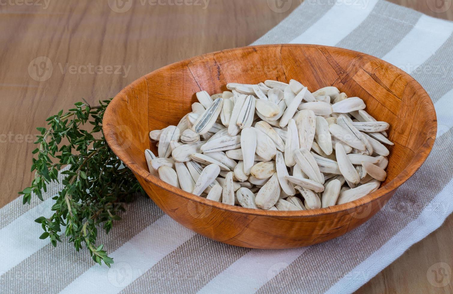 White sunflower seeds photo