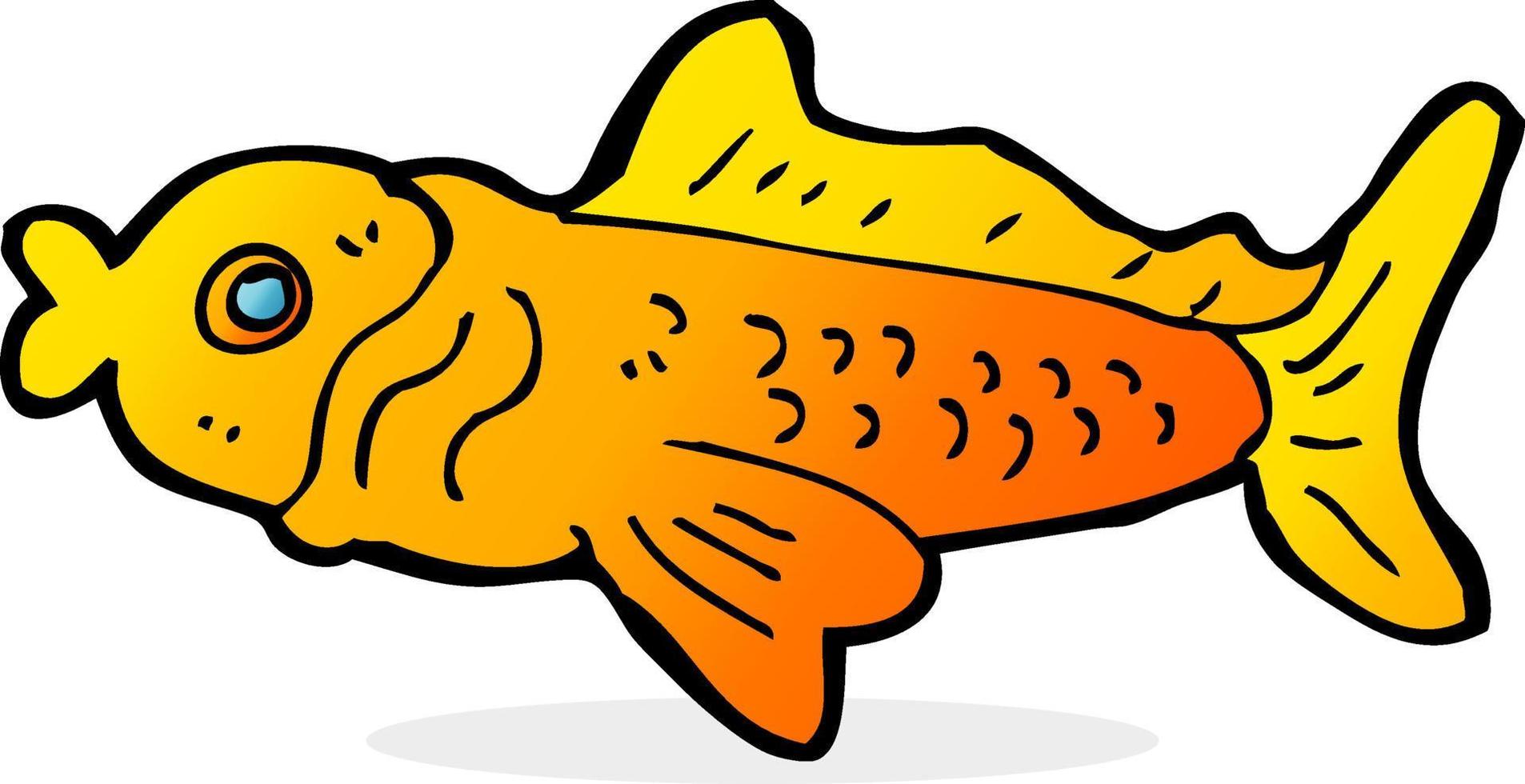 cartoon funny fish vector