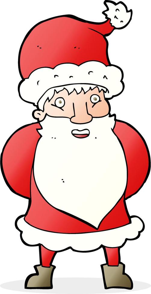 dibujos animados de santa claus vector