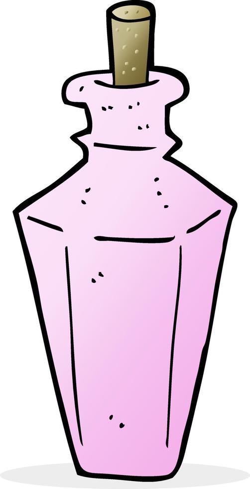 cartoon perfume fragrance bottle vector