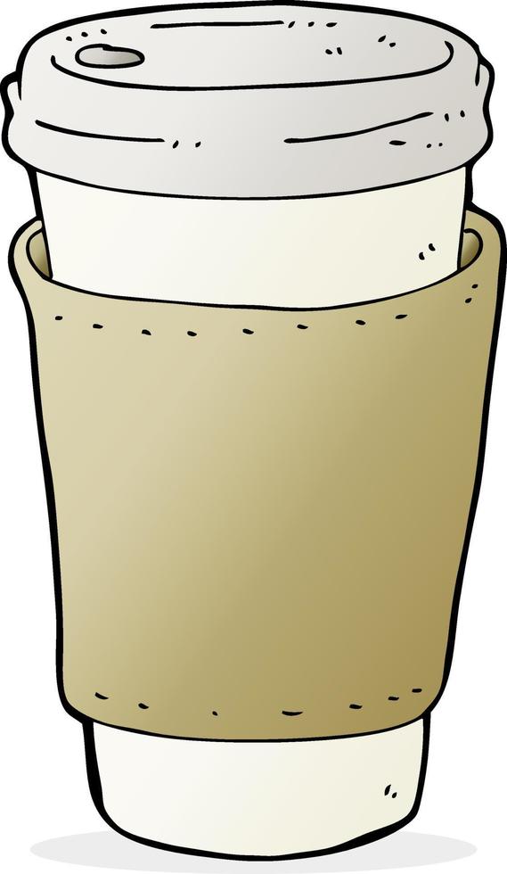 cartoon coffee cup vector