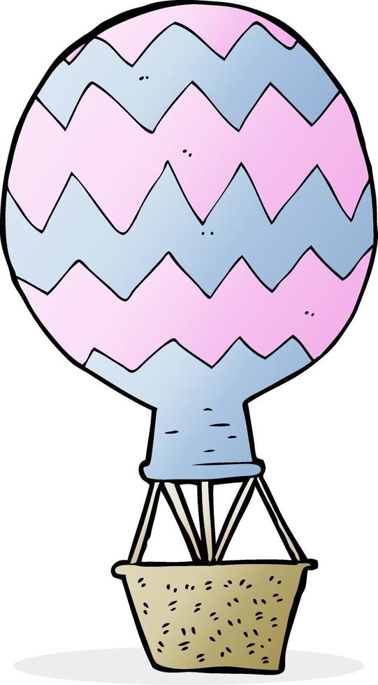 cartoon hot air balloon vector