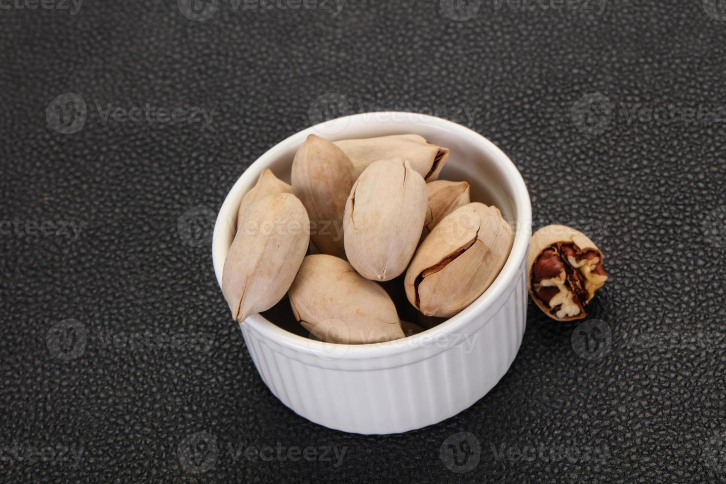 Pecan nuts heap photo