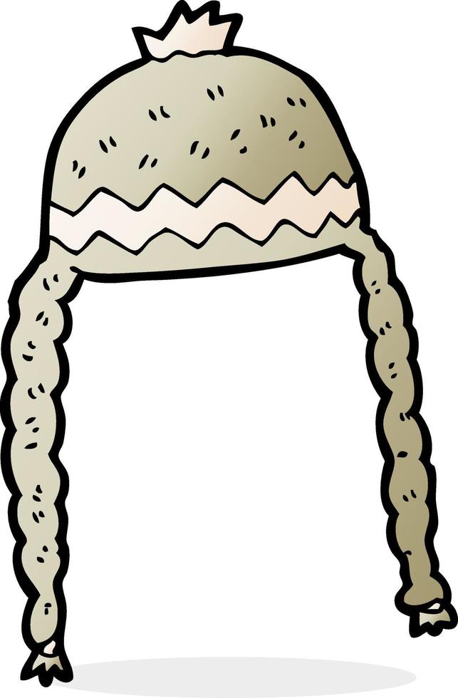 sombrero fresco de dibujos animados vector