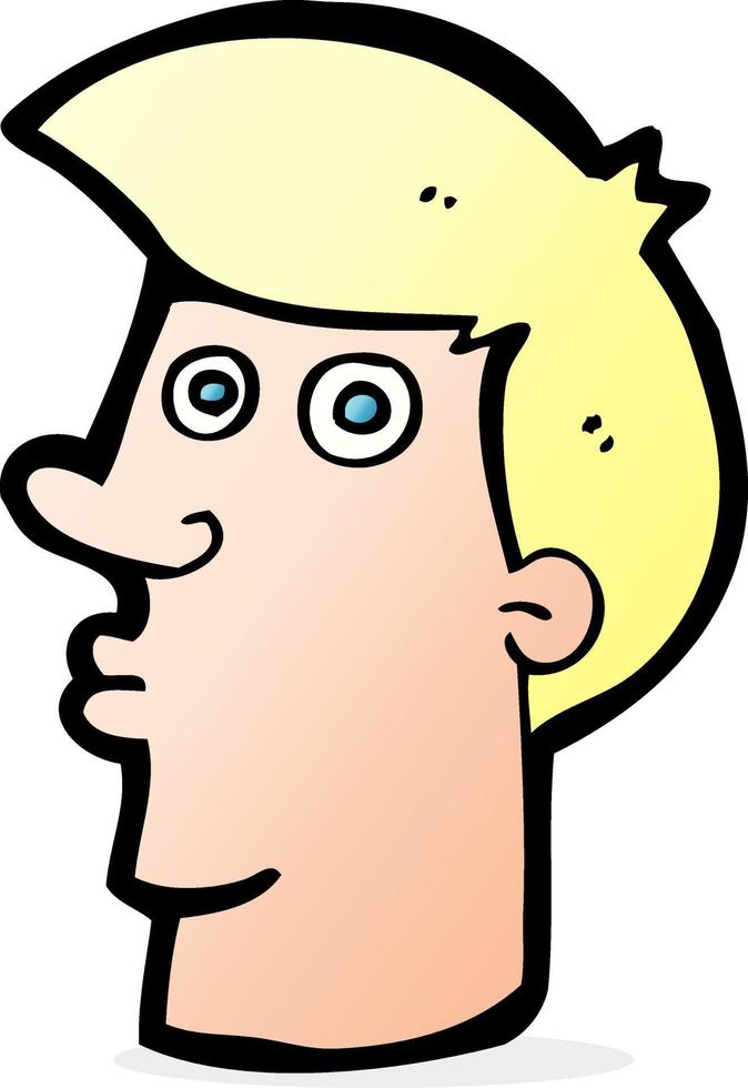 cartoon confused man vector