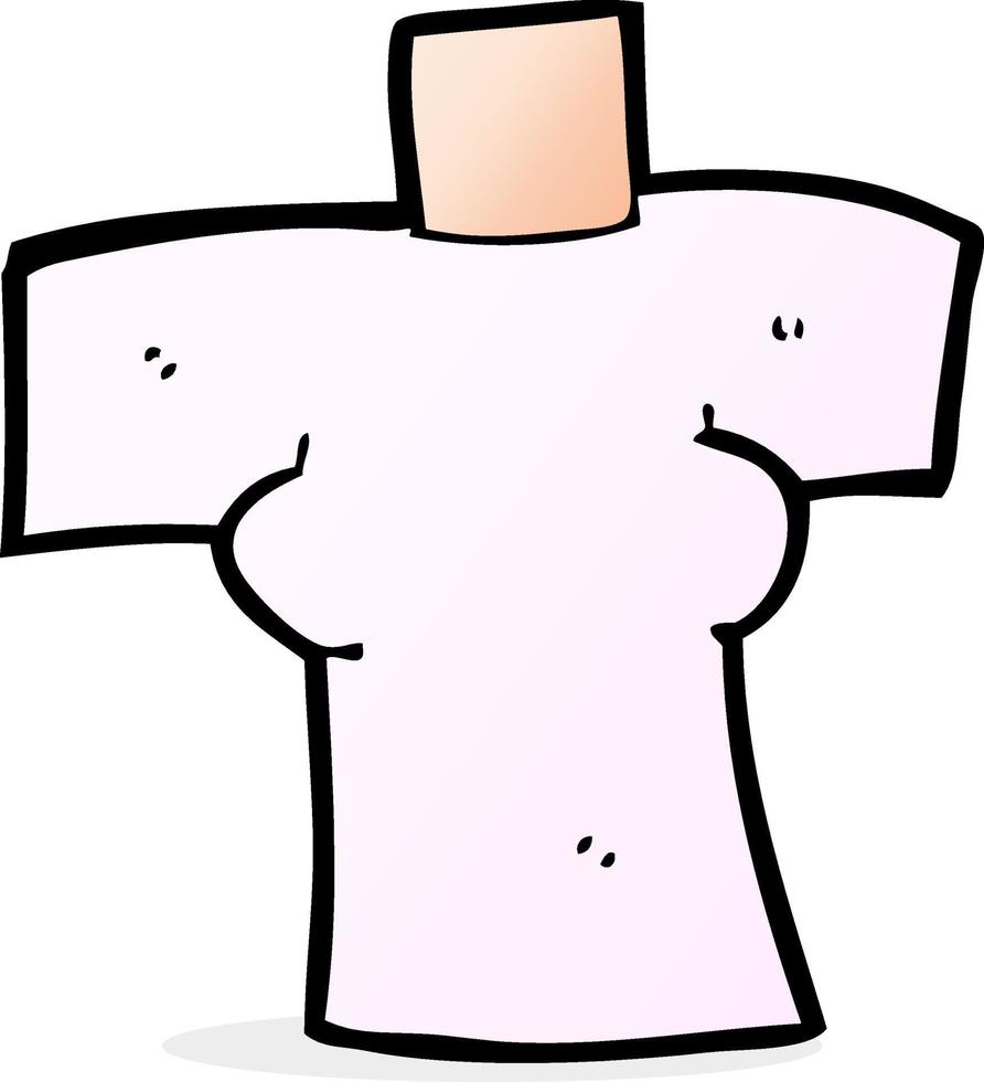 cartoon female body vector