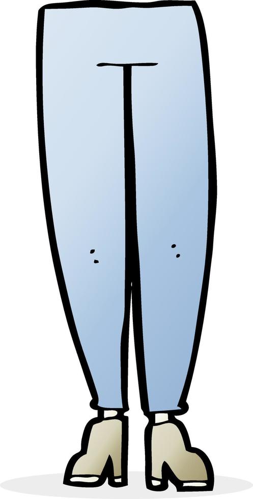 piernas femeninas de dibujos animados vector