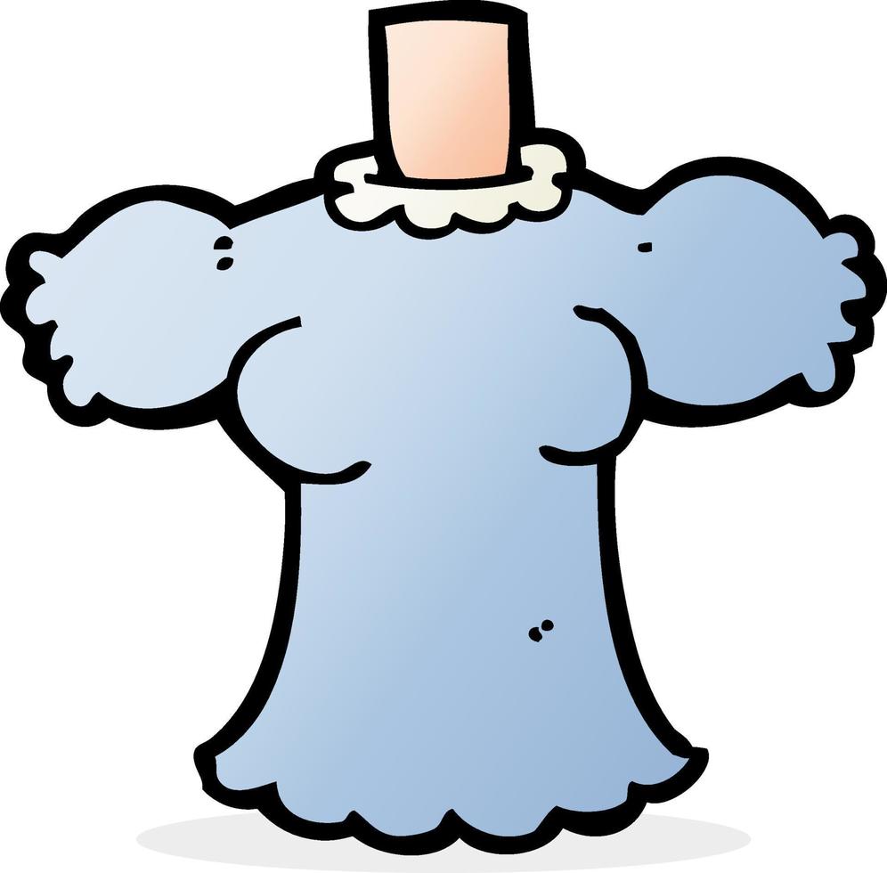 cartoon female body vector