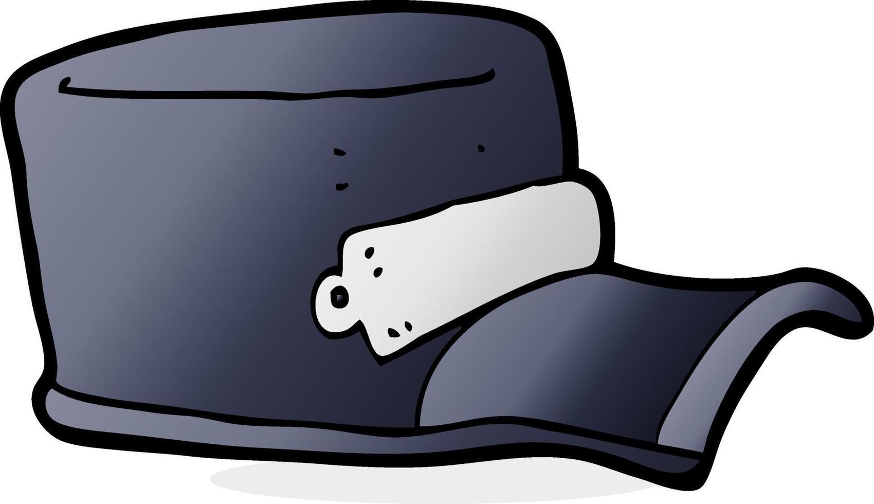 gorra de uniforme de dibujos animados vector