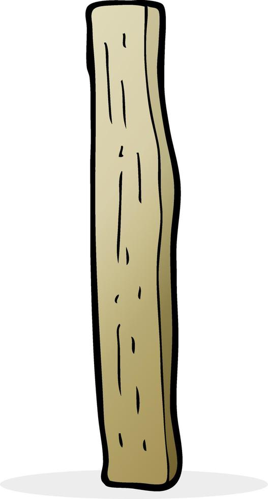 cartoon wood post vector