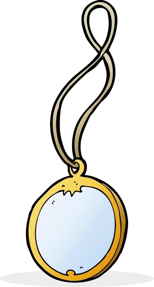 cartoon pendant necklace vector