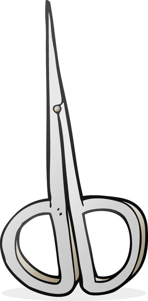 cartoon nail scissors vector