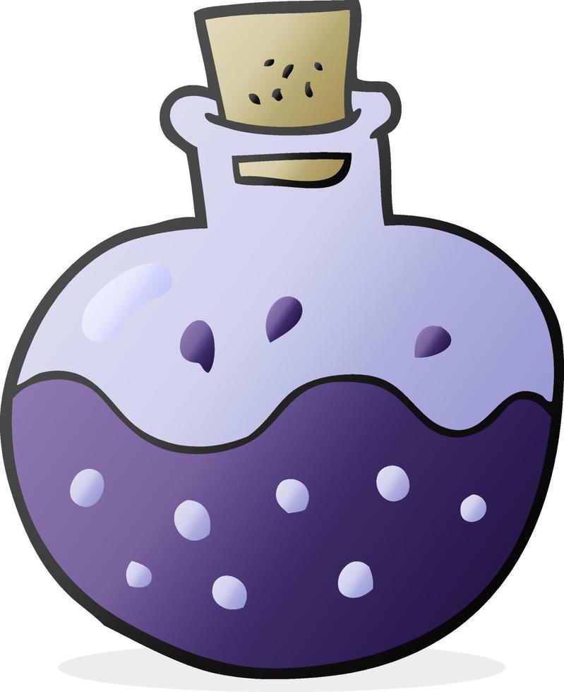 cartoon science potion vector