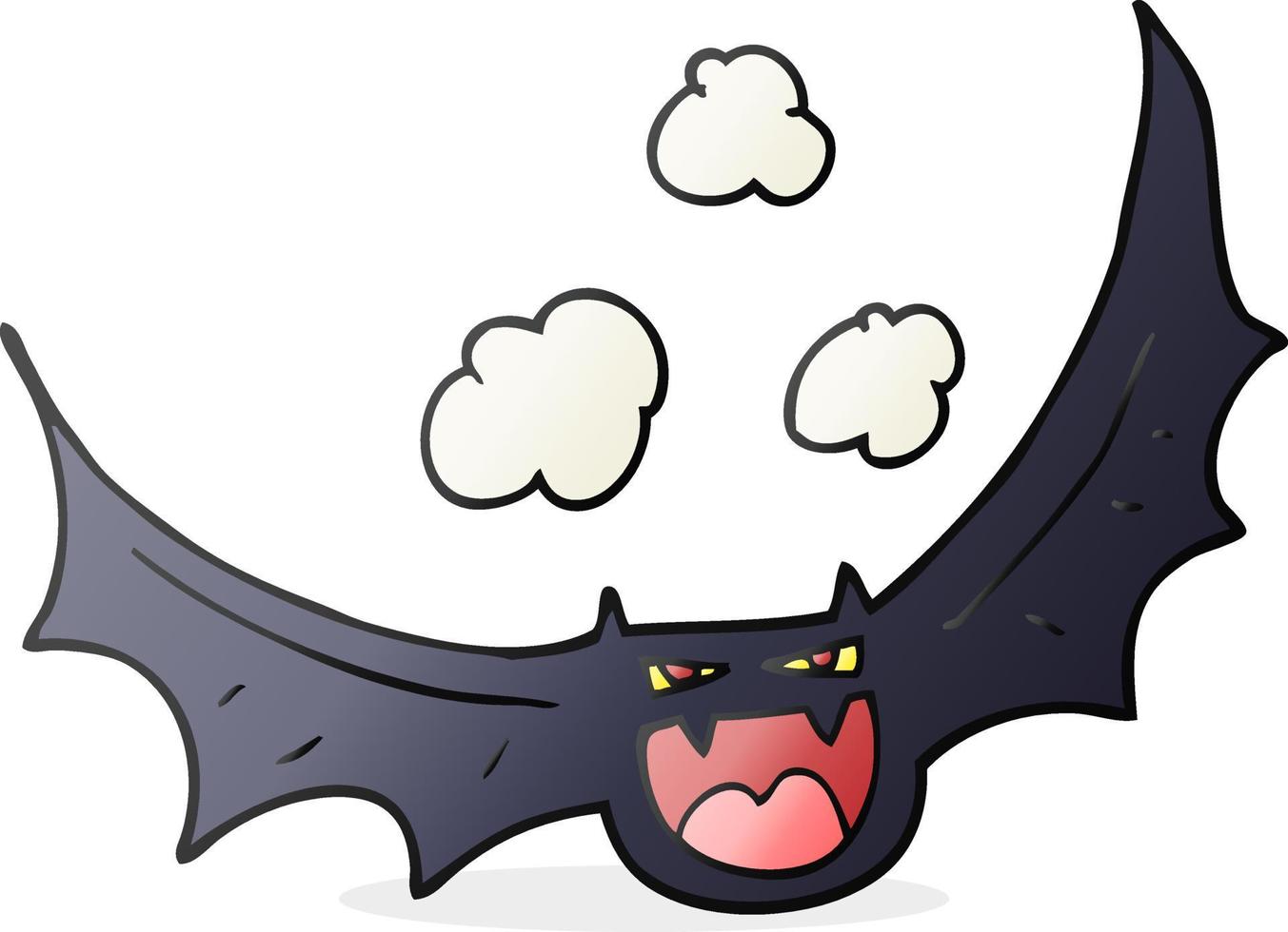 murciélago de halloween de dibujos animados vector