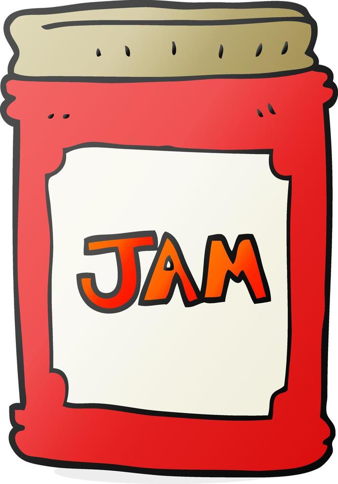 cartoon jam jar vector