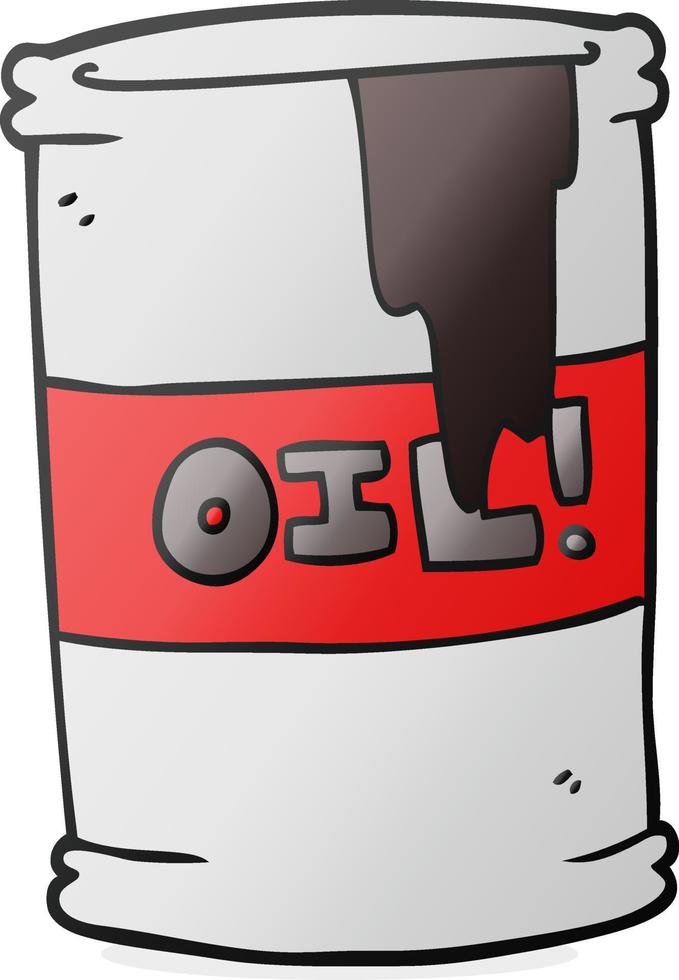 cartoon oil drum vector