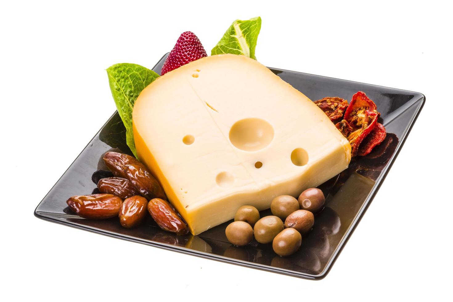 Yellow ripe cheese photo