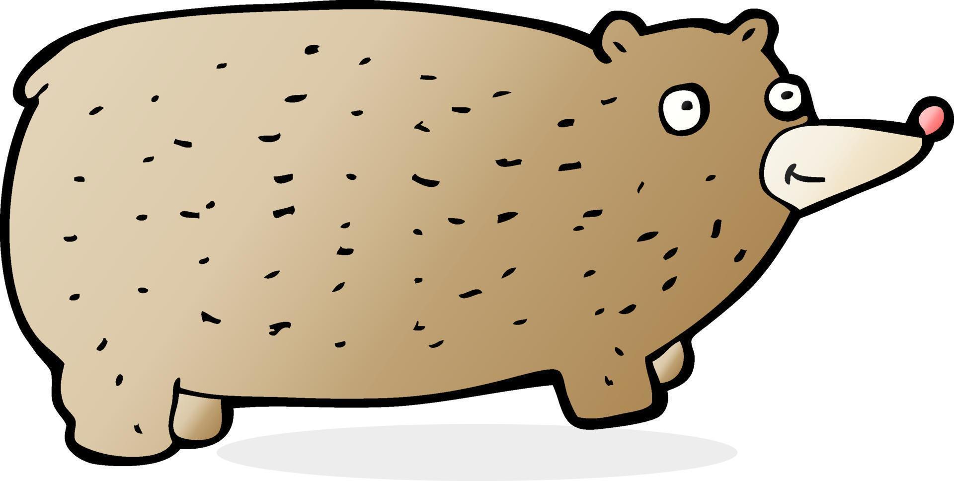 funny cartoon bear vector
