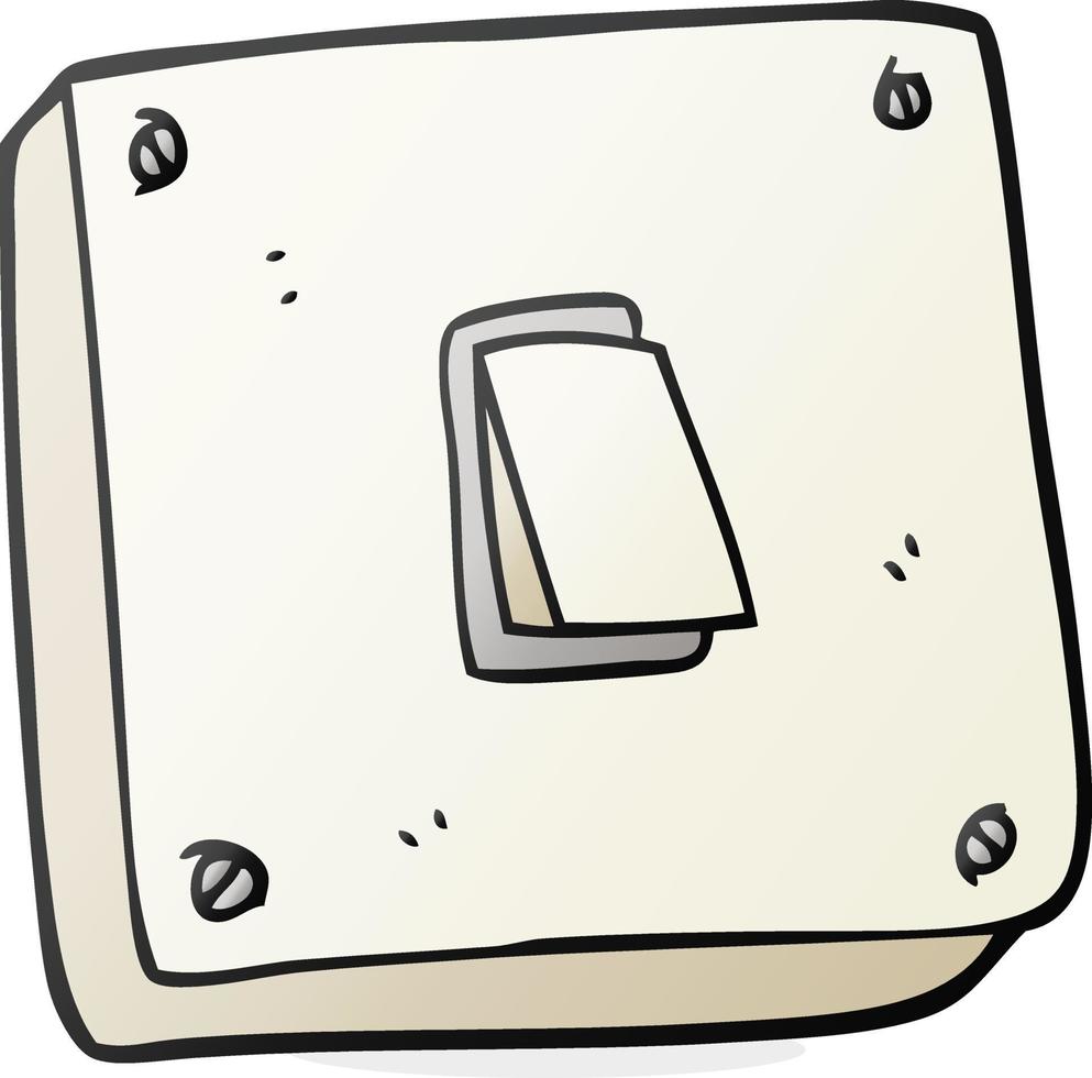 interruptor de luz de dibujos animados vector