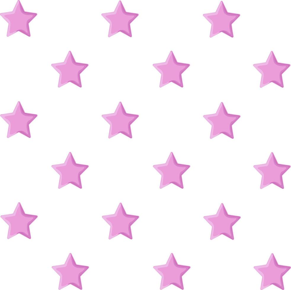 seamless pattern with pink stars vector