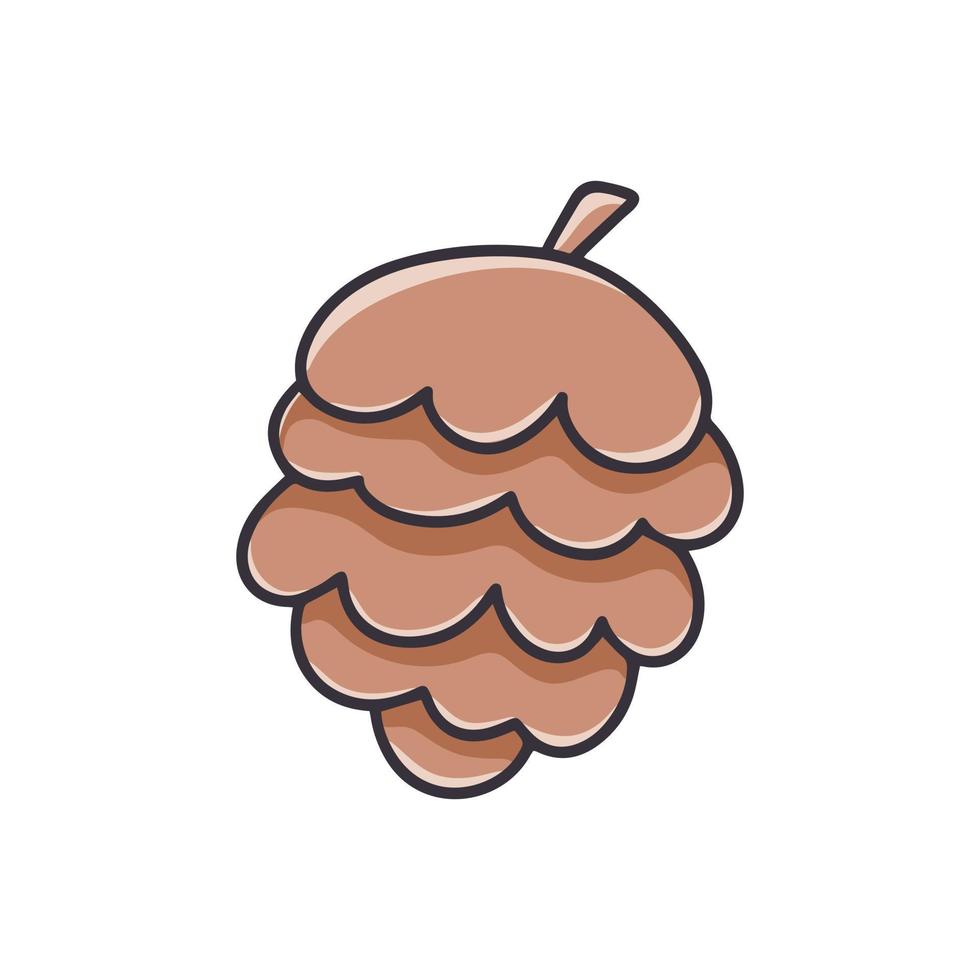 Pine cone cartoon clipart vector