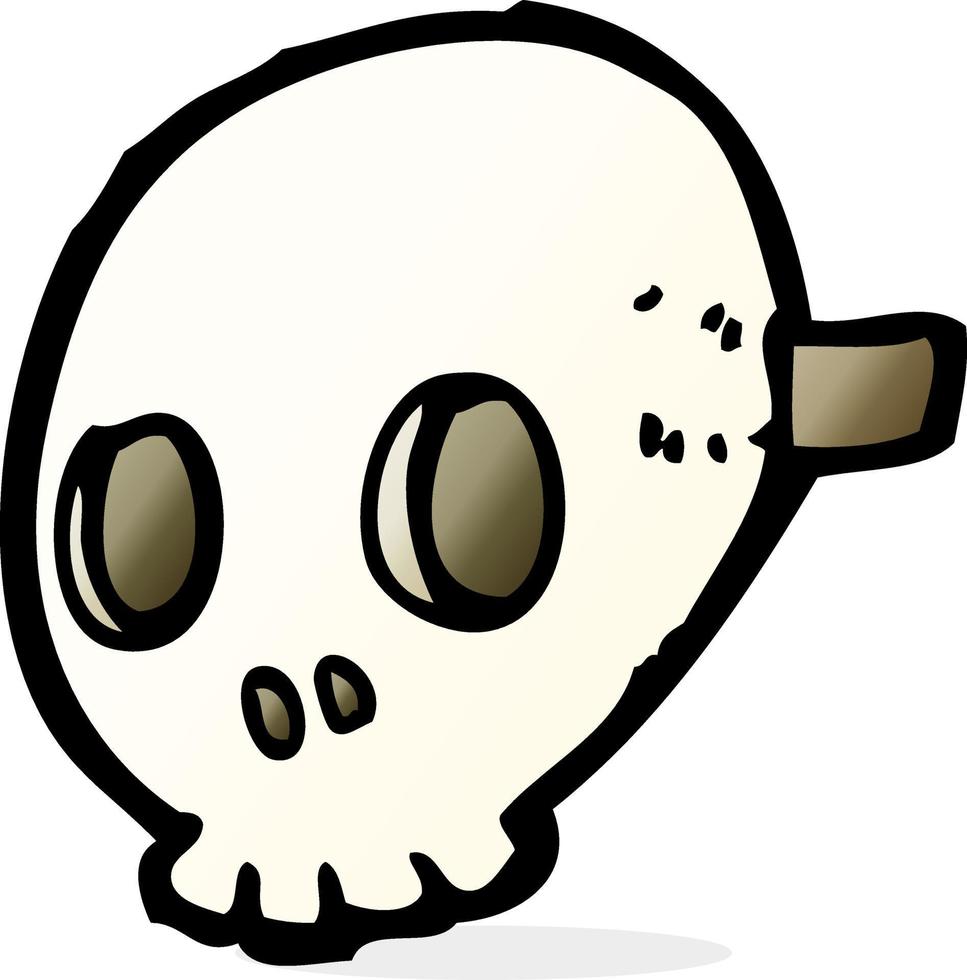 cartoon skull mask vector