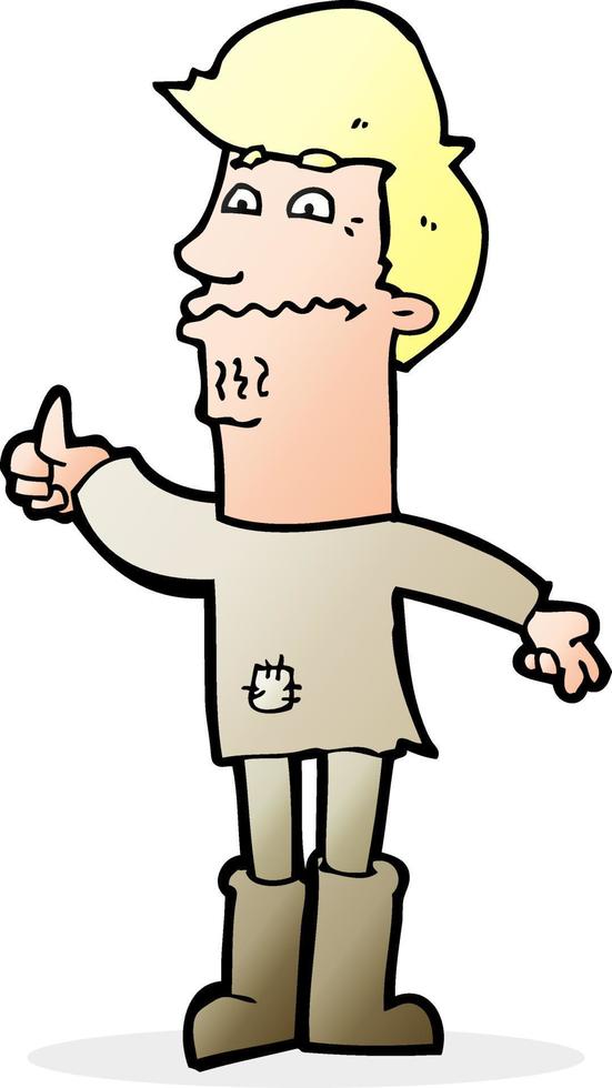 nervous man clipart cartoon