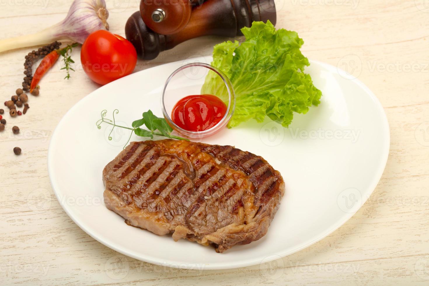 Rib eye steak photo