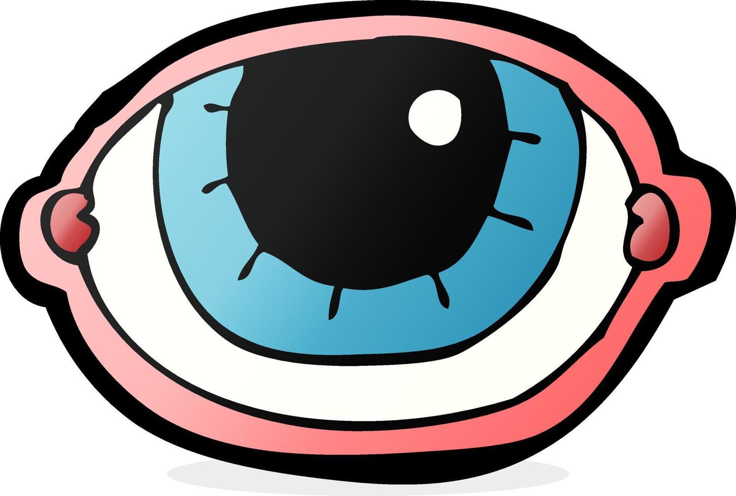 cartoon staring eye vector