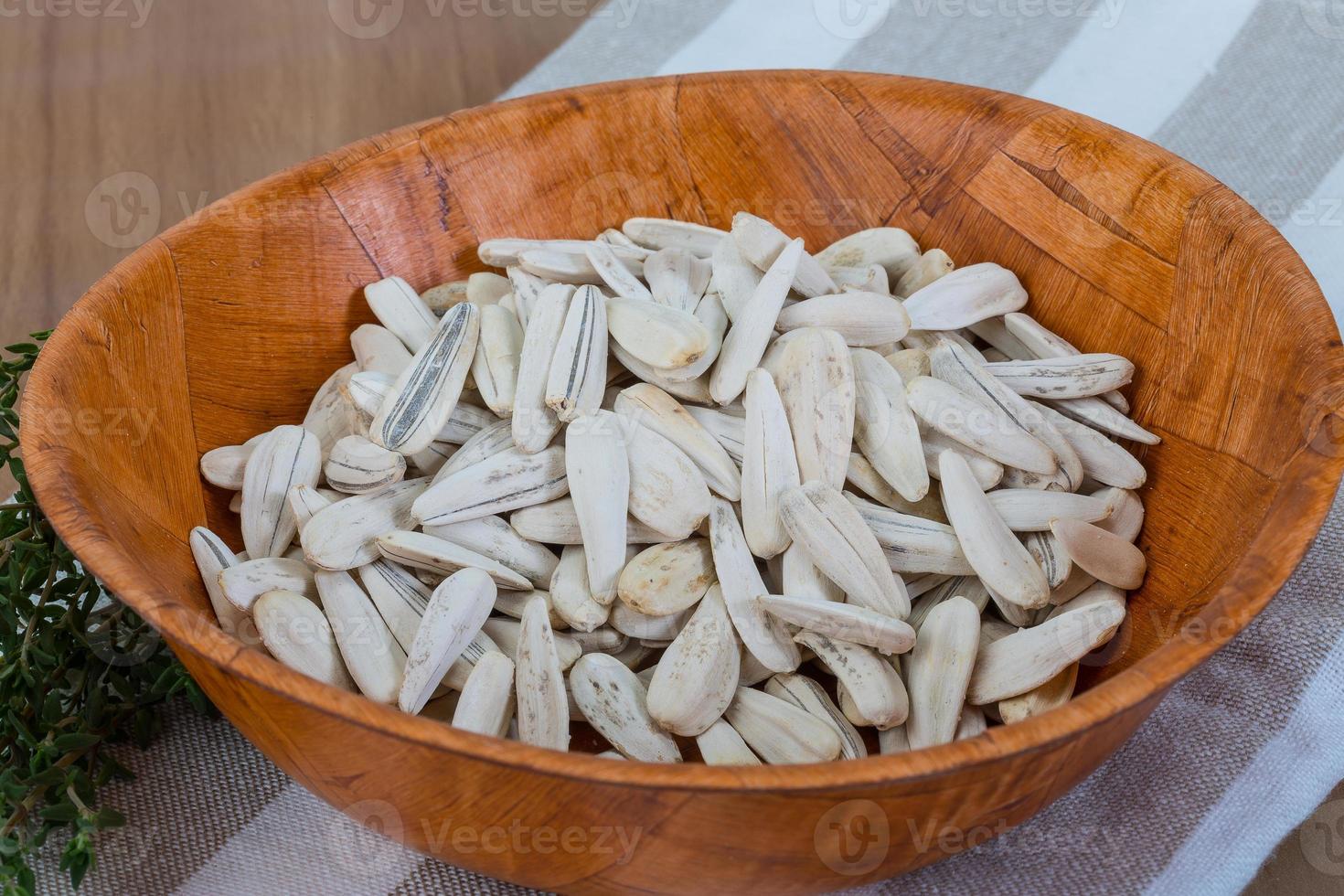 White sunflower seeds photo