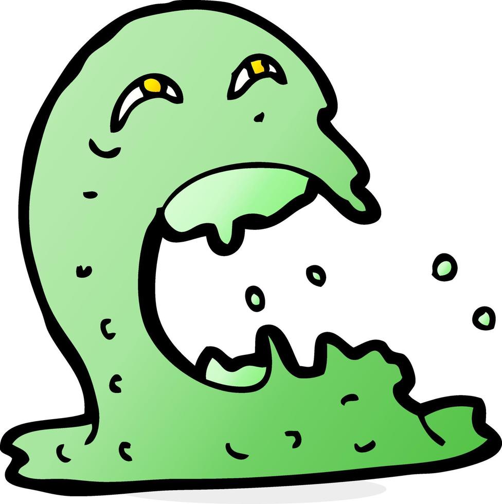 cartoon gross ghost vector