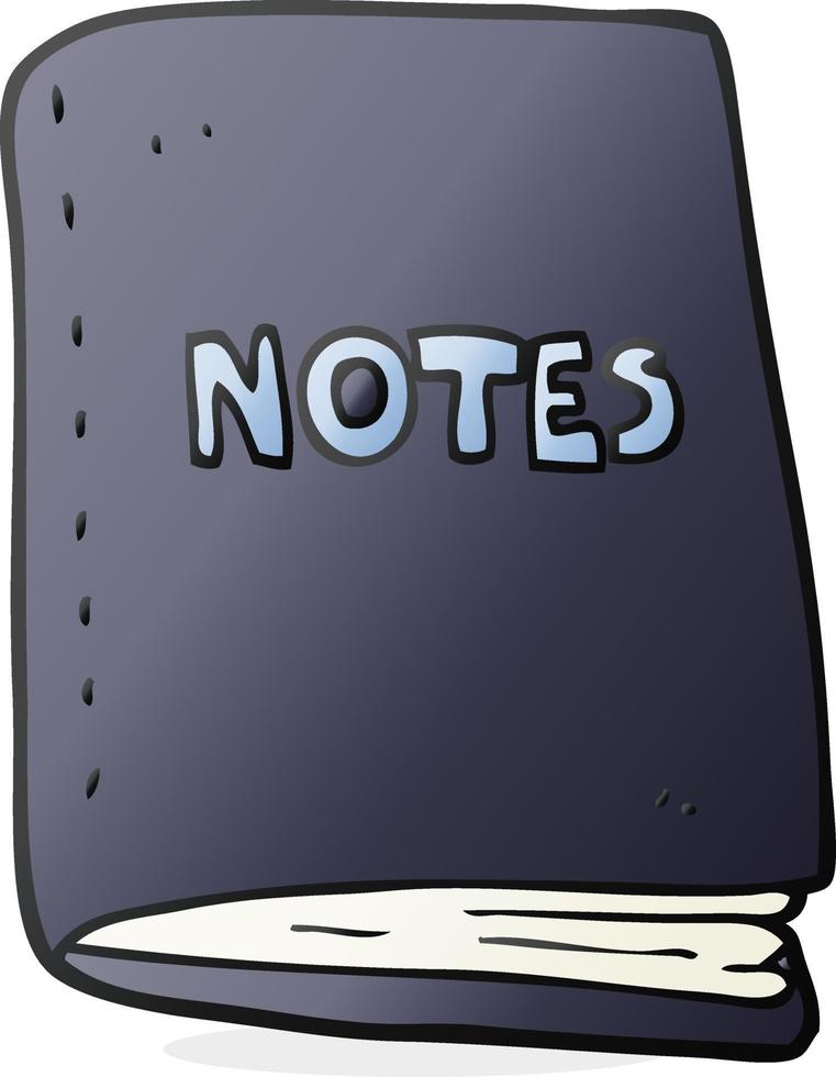 cartoon note book vector