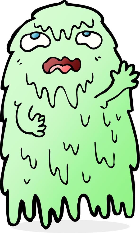 gross cartoon ghost vector