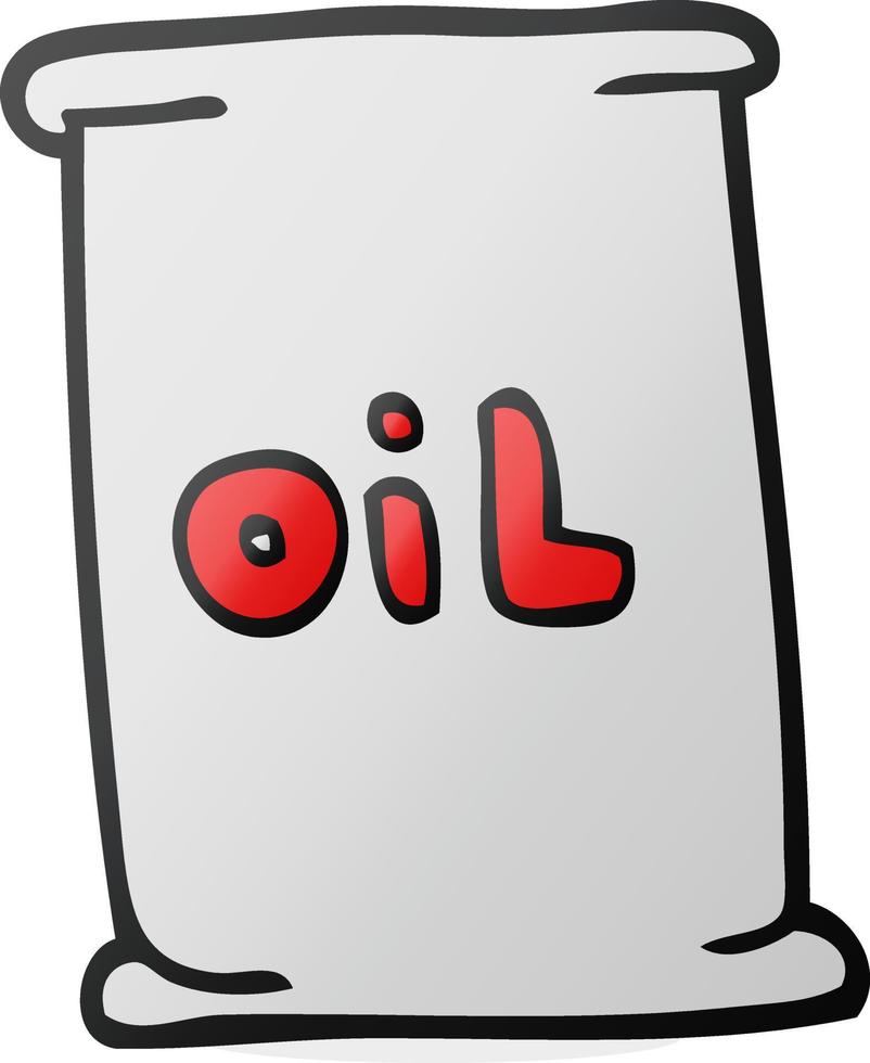 cartoon oil drum vector