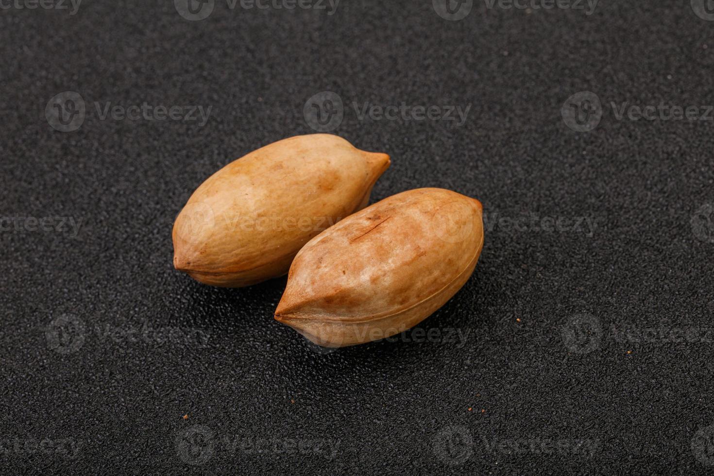 Tasty pecan nut heap isolated photo