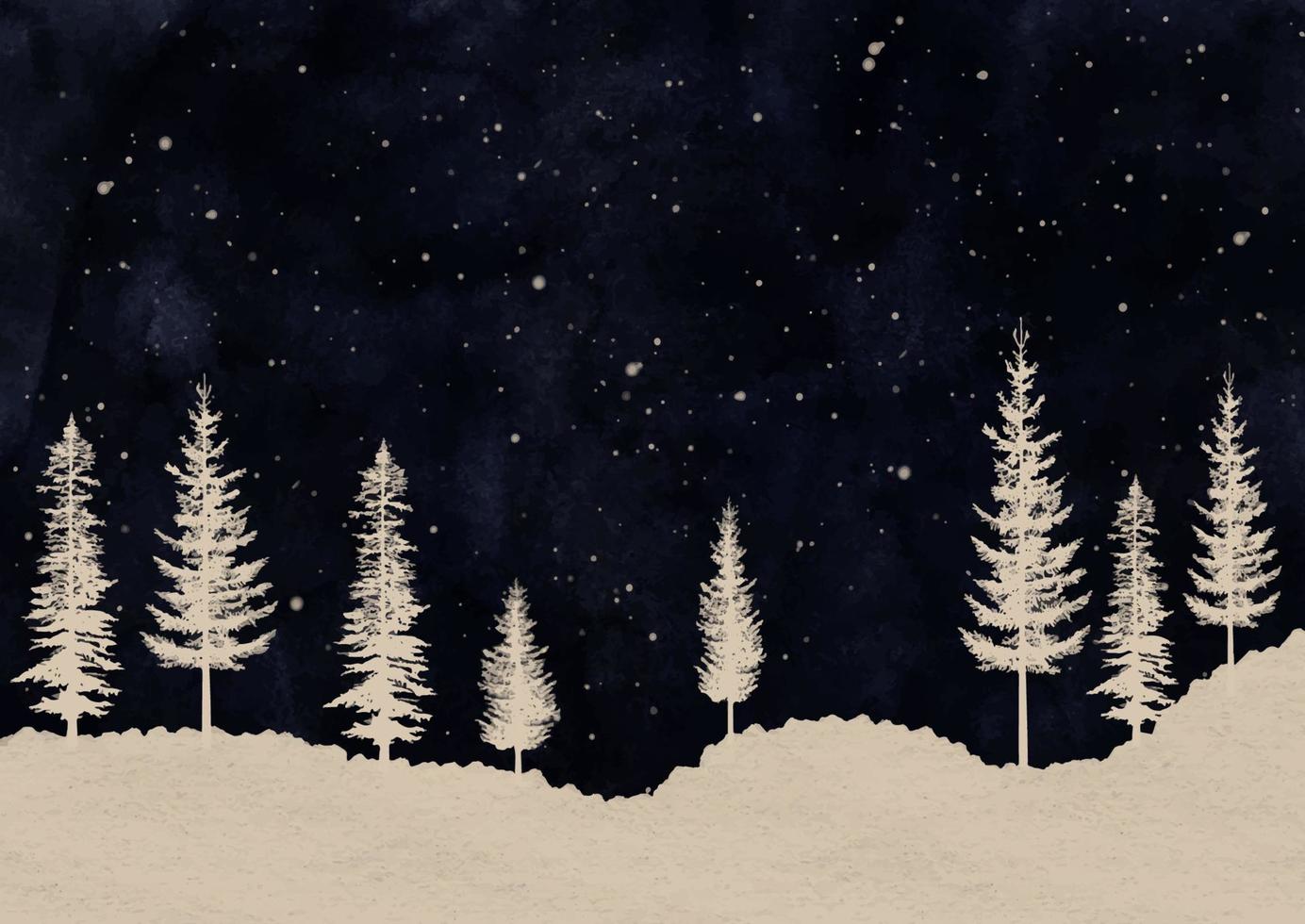 fondo de árbol de navidad de estilo vintage vector