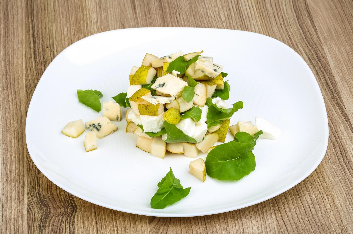 Pear and cheese salad 12283930 Stock Photo at Vecteezy