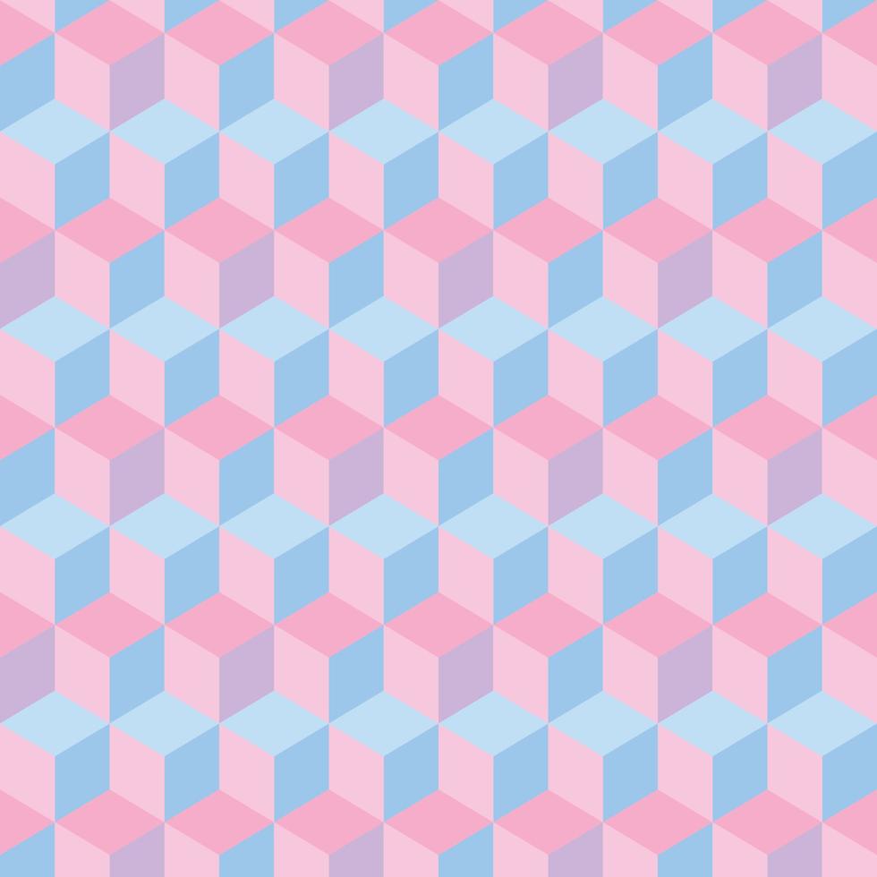 Seamless pattern of the winter color hexagons vector