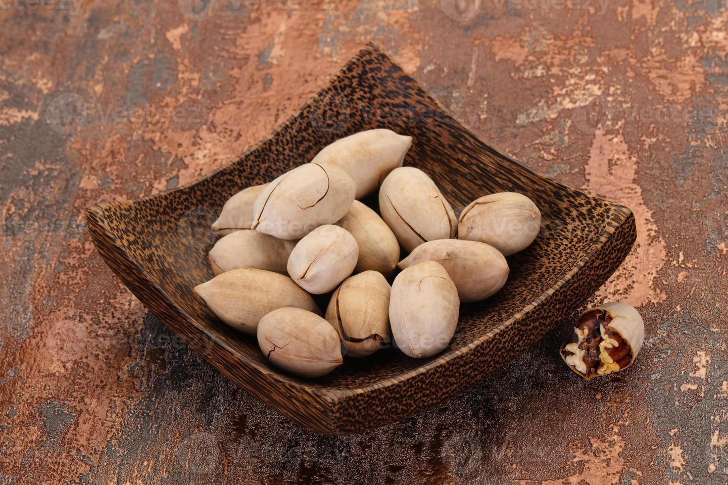 Pecan nuts heap photo