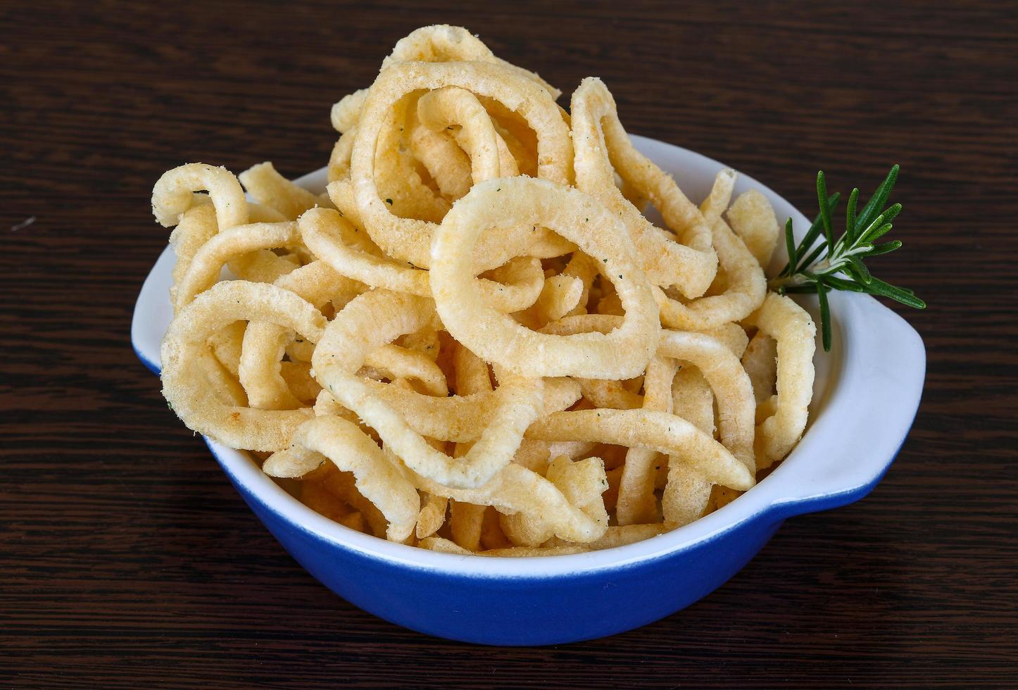 Fried onion rings photo