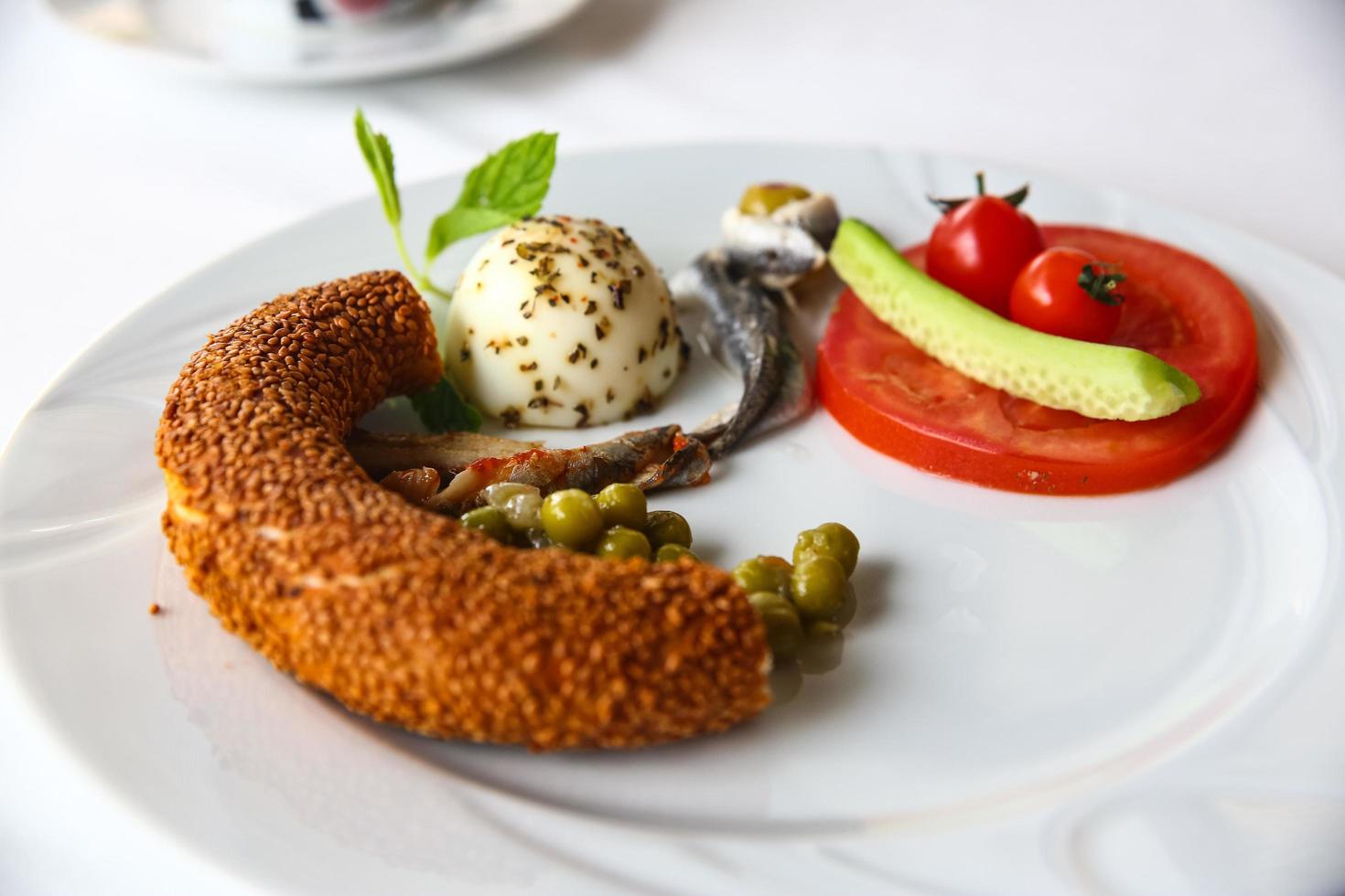 Breakfast on the plate photo