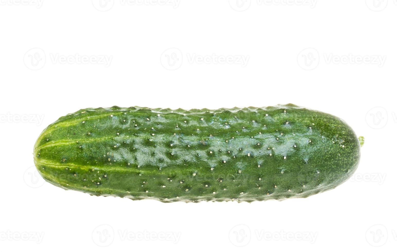 Healthy food. The green cucumbers isolated on white background photo